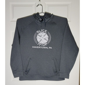 Sport- Tek Mens XL Gray SLICE IT UP Havertown, PA‎ 100% Polyester Hoodie